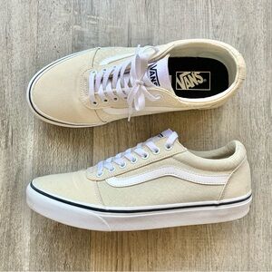 Vans Men's Ward Canvas Sneaker, OTW Logo Turtledove White Size 9.5